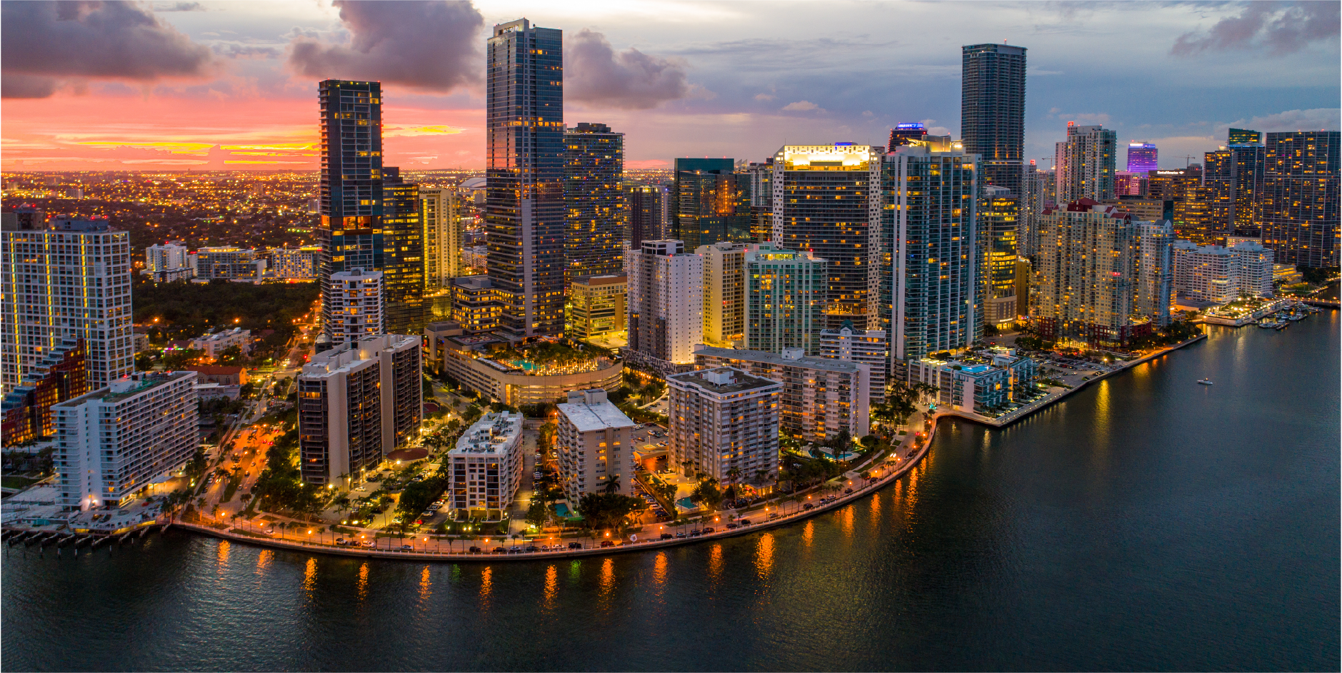 Vista aérea de Miami